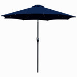 Market Umbrella, Navy with LED Lights