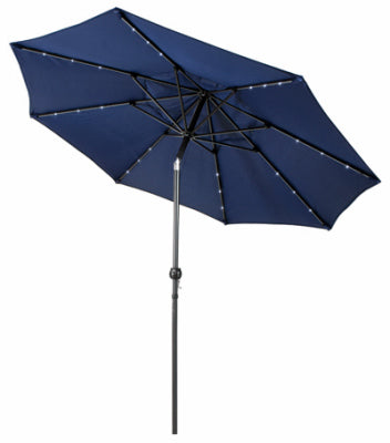 Market Umbrella, Navy with LED Lights